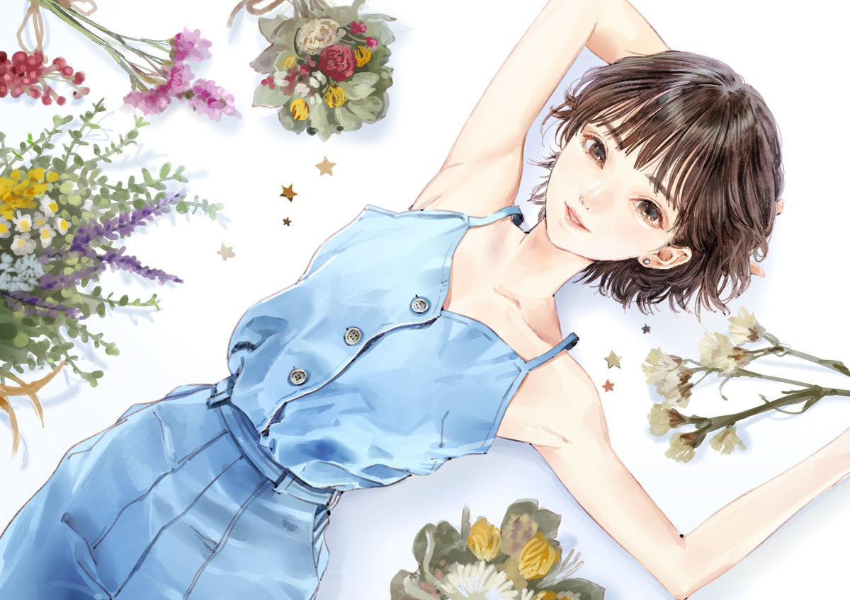 岸田メルさんによる深田えいみさんのイラスト