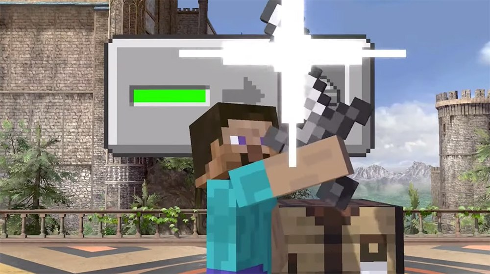 「【スマブラSP】新ファイター参戦!! 2020/10/1」より『Minecraft』参戦発表