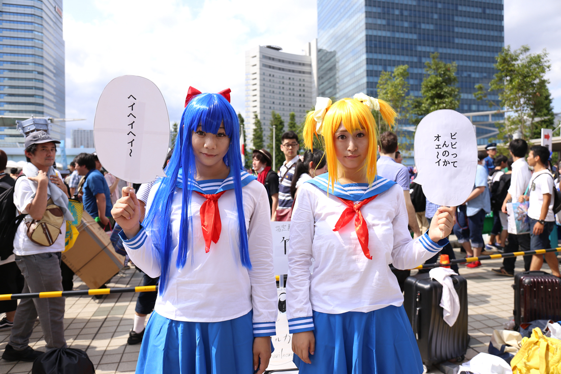 まりルカさん（@marilnome）、金原きるけさん（@circe0107）／『ポプテピピック』ポプ子、ピピ美