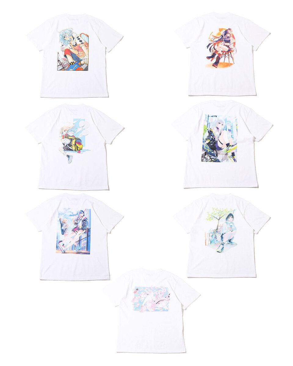 atmos x 絵師100人展 フルカラーTシャツ