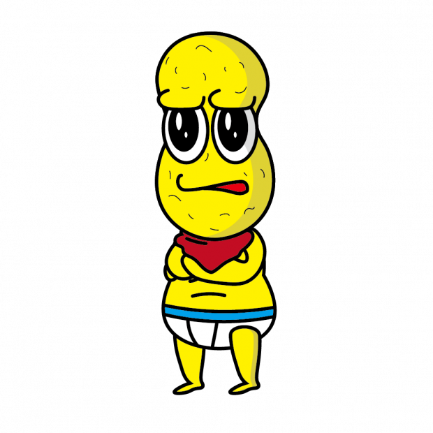 ピーナッツくん腕組み