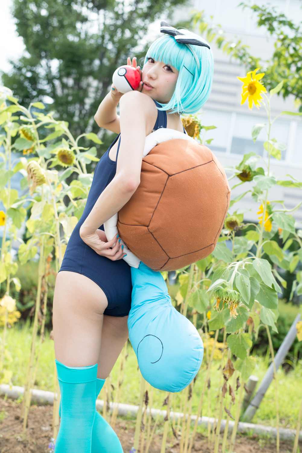 白幡いちほさん／ゼニガメ Photo by 市村岬