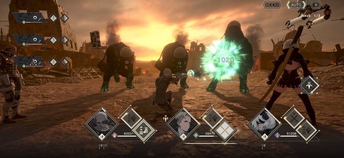 『NieR Re[in]carnation（ニーア リィンカーネーション）』（リィンカネ）で白井悠介さん演じる「後悔の青年軍人」（グリフ）のバトルシーン