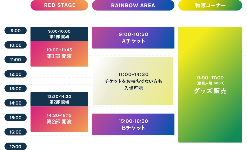 U-FES. 2017タイムテーブル