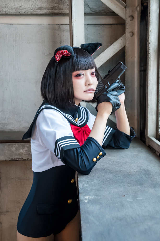 学ランスク水06／モデル：紅日毬子／撮影：口枷屋モイラ