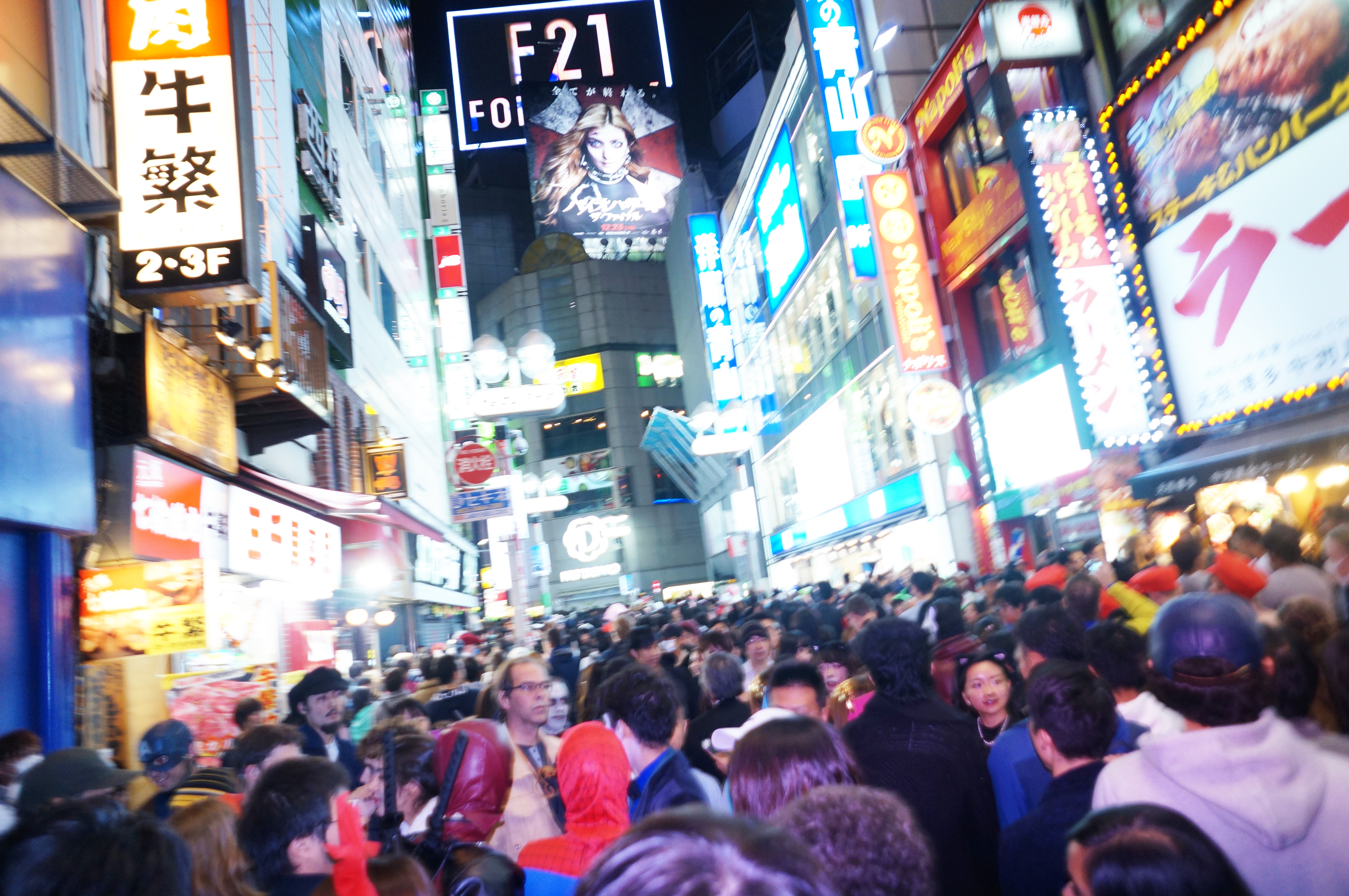 2016年渋谷ハロウィンの様子