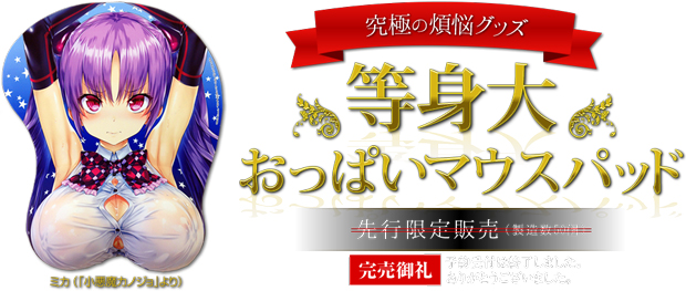 【悲報】欲しかった「等身大おっぱ○マウスパッド」が30分で完売…