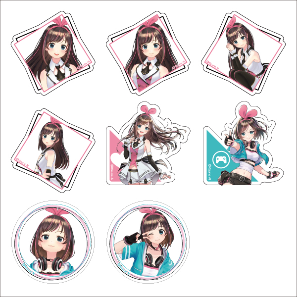 Kizuna AI トレーディングアクリルバッジ（全8種）