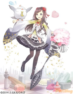 小張凜とモ助。キャラクター原案はおちゃうさん