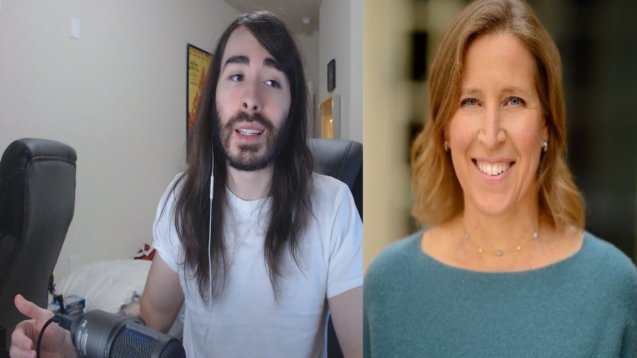 右：YouTube CEOのスーザン・ウォジスキさん／画像は動画「I Talked With The CEO of Youtube」より