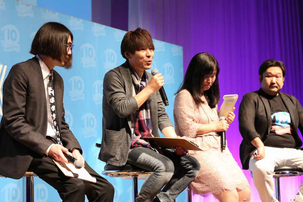 左から、鈴木海斗さん、瀬川昇さん、中里郁子さん、永田寛哲さん