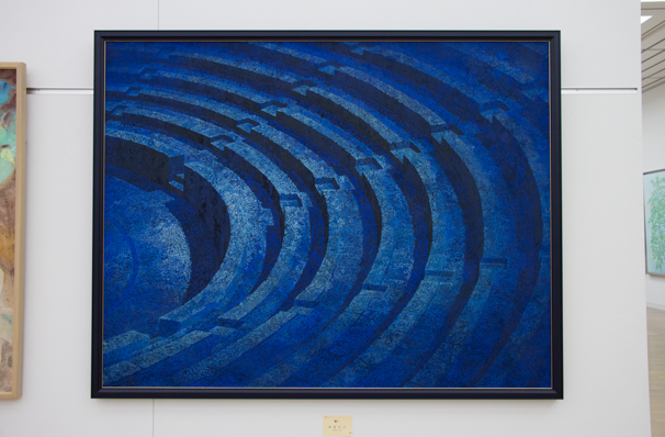 「日展」で展示中の村居正之さんによる「耀く」