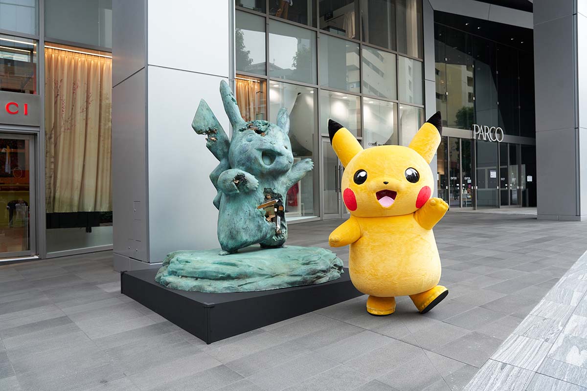 ピカチュウ/©Daniel Arsham　Courtesy of NANZUKA ©2020 Pokémon. TM, ® Nin