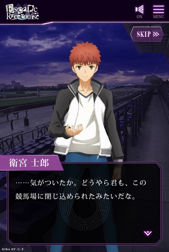 「Escape From Racecourse」プレイ画面