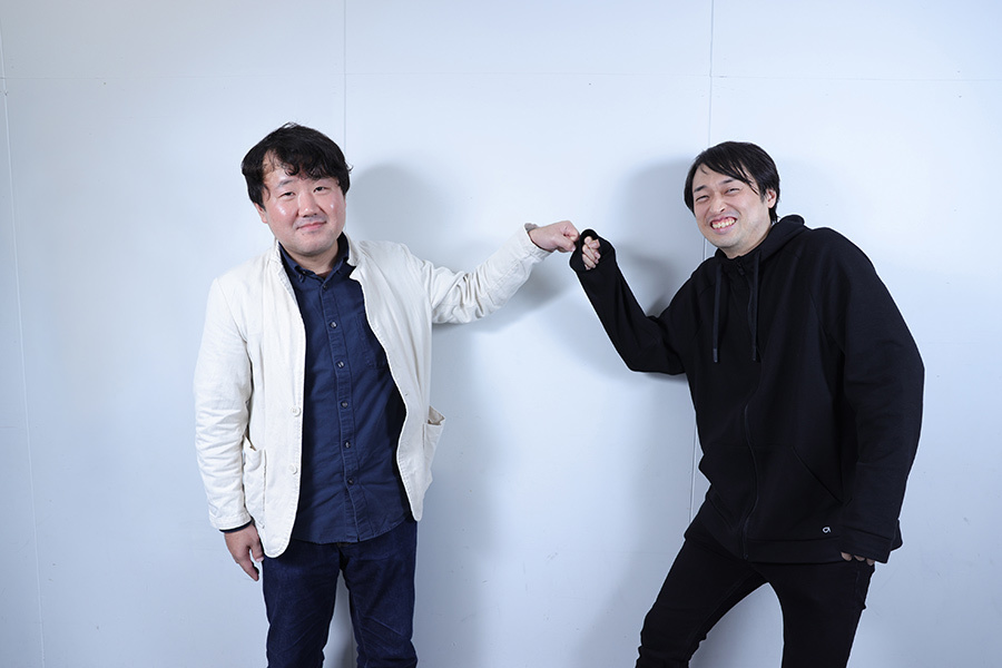 畑 岳央アニメーションプロデューサー（左）と渡邉 祐記監督（右）
