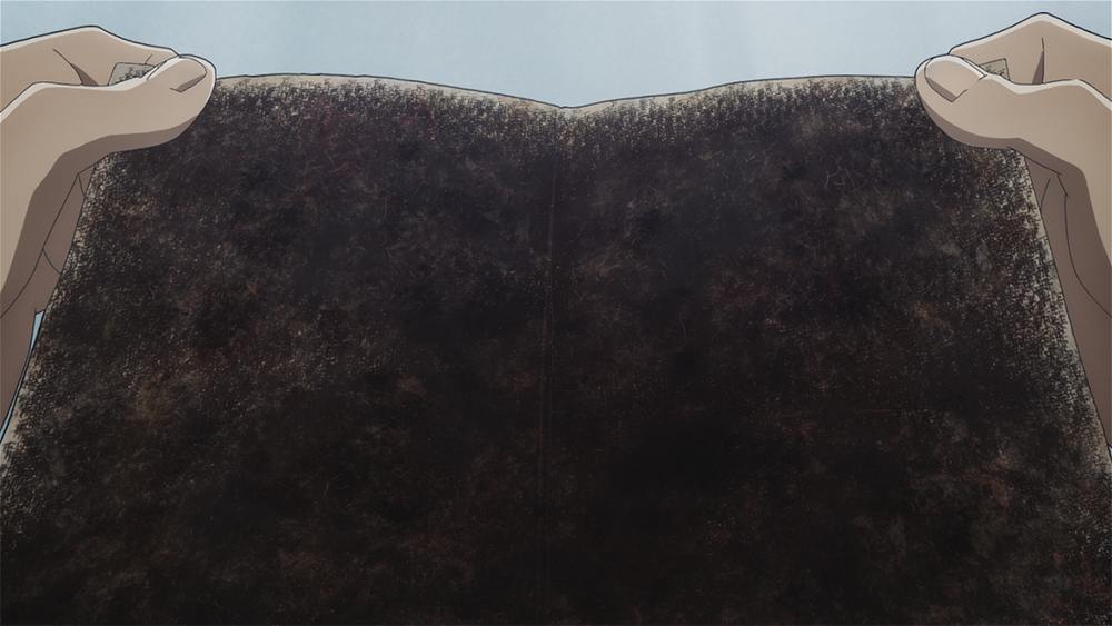 びっしり「F」の文字で埋め尽くされた謎のメモ書き／『バビロン』1話より