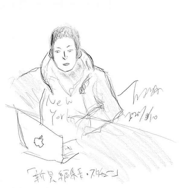 たなか画伯による筆者