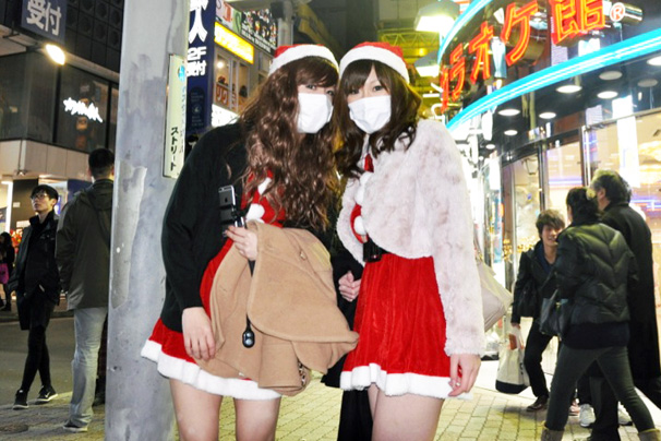 渋谷サンタコスプレ美女画像まとめ15