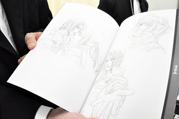 『薄桜鬼』の原画集の中身。美麗です