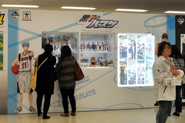 「バンプレスト」ブースでは、今後登場予定のUFOキャッチャー、一番くじ景品を展示！