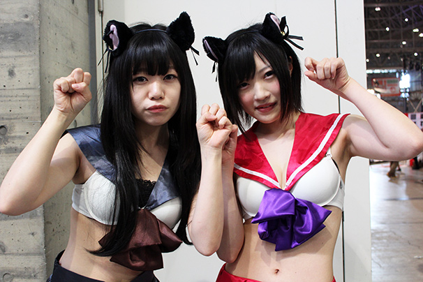 ニコニコ超会議2015 2日目 コスプレイヤー画像 ミズノさん「美少女戦士セーラームーン」セーラープルート／かるぴんさん「美少女戦士セーラームーン」セーラープムーン