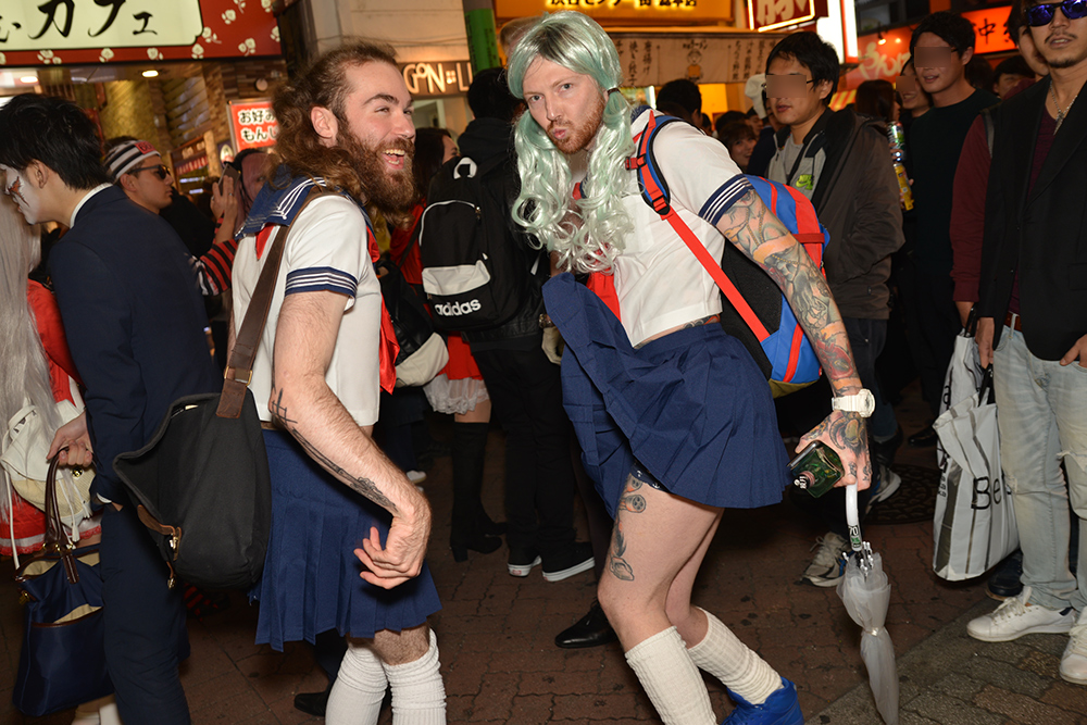 渋谷ハロウィンの美女？たち