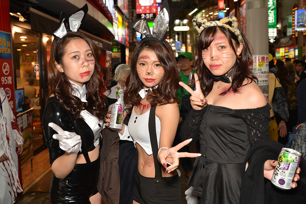 渋谷ハロウィンの美女たち５６