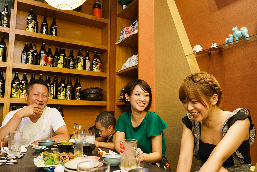 左端が義兄さん、2人の甥っ子と、真ん中がお姉さん