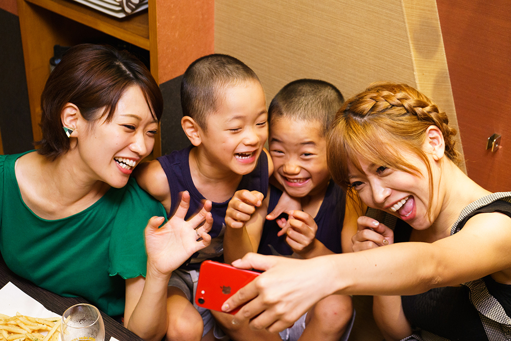 藤田さんと下川さん家族