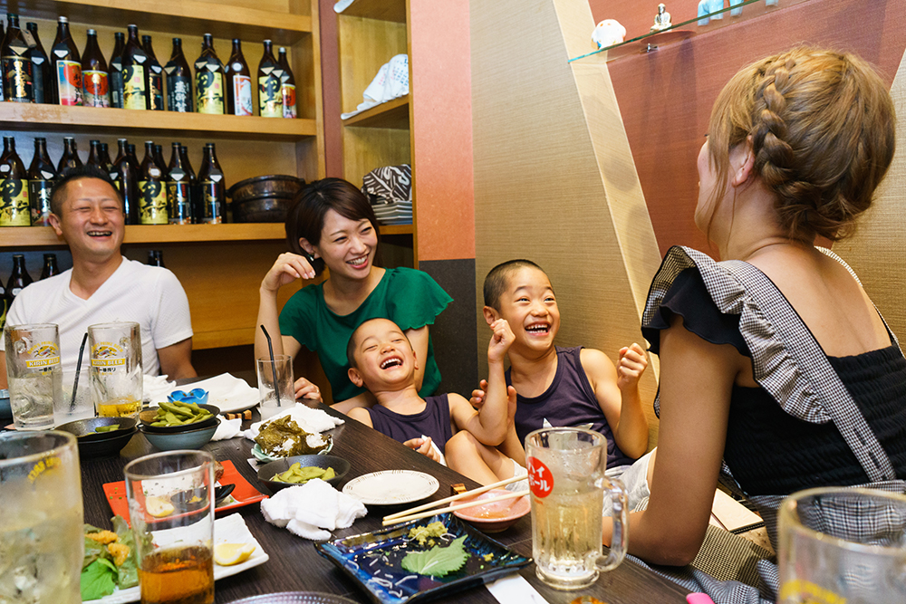 藤田さんと下川さん家族