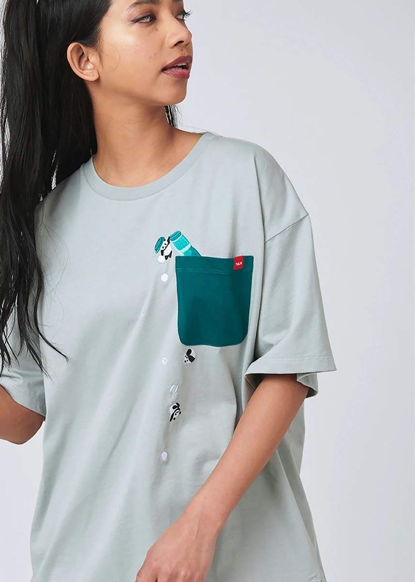 森永ラムネ×ローリングパンダズ(森永製菓)｜ビッグシルエットTシャツ