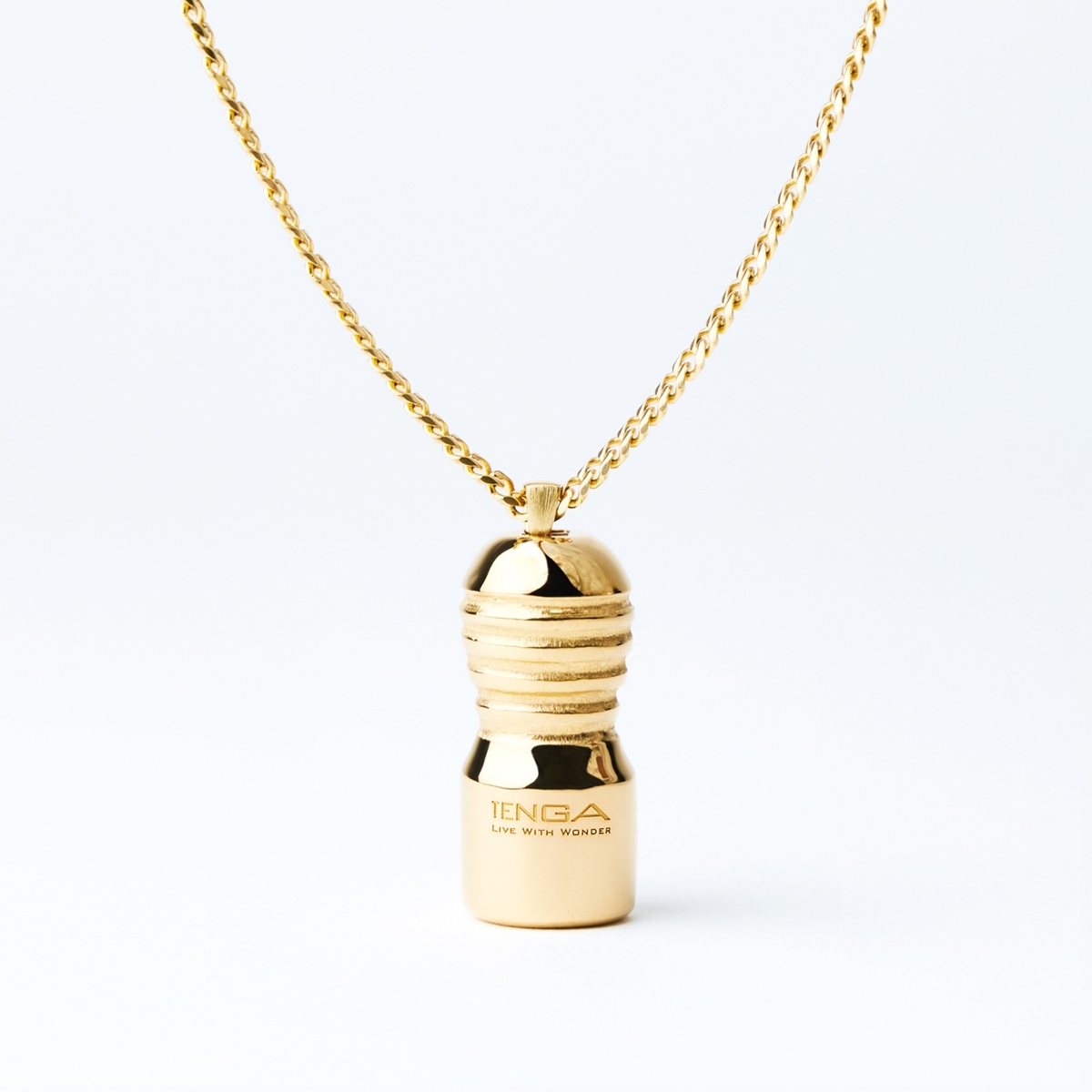 純度99.9％、純金製の金のTENGAペンダントヘッド