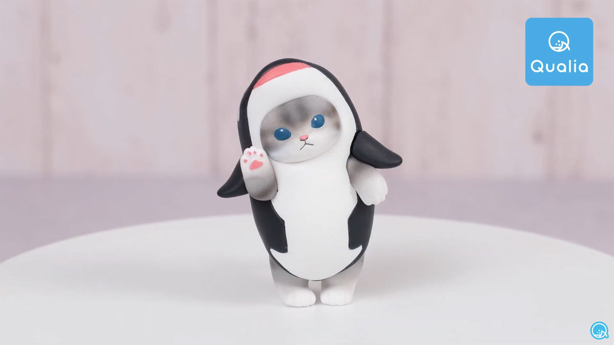 「サメにゃん」／画像は動画「【2022年7月発売】サメにゃん マスコットフィギュア」より
