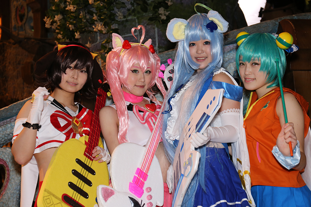 「こすぷれふぇすた5 in サンリオピューロランド」コスプレ画像まとめ_黒月兎々さん・ミリニさん・朱雀さん・珠々七さん／『SHOW BY ROCK!!』ホルミー・ロージア・ツキノ・ジャクソン