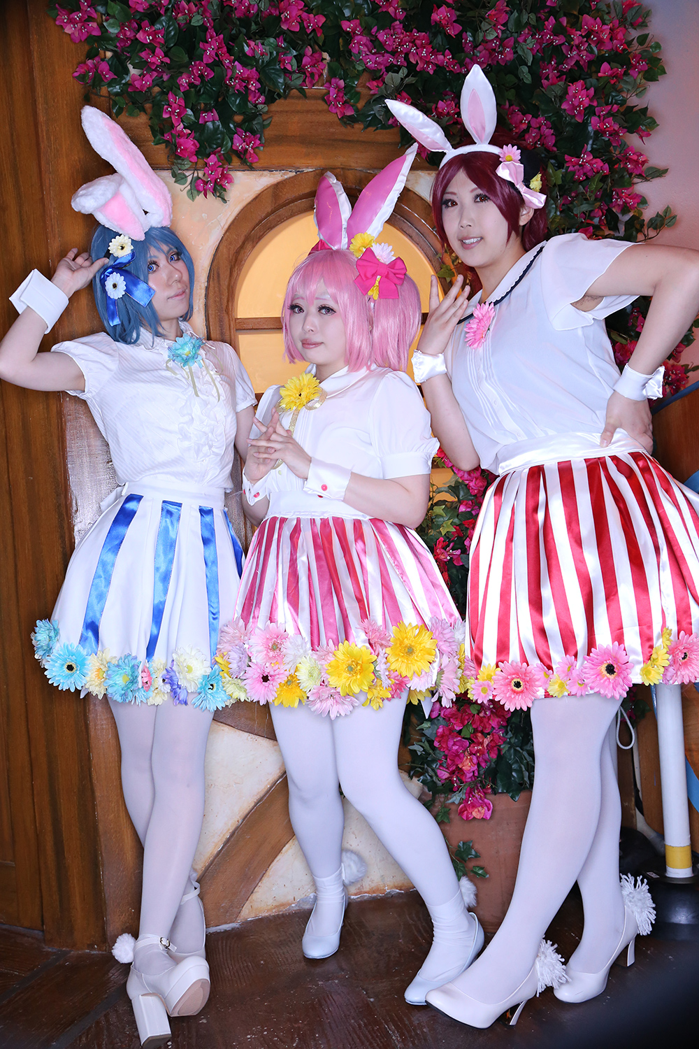 「こすぷれふぇすた5 in サンリオピューロランド」コスプレ画像まとめ_秋テルさん・hitoさん・ゆかりさん／『魔法少女まどか☆マギカ』美樹さやか・鹿目まどか・佐倉杏子2