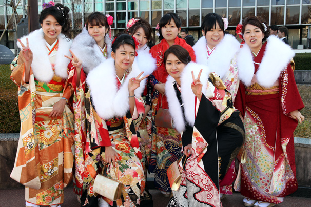 渋谷の成人式での新成人の写真1