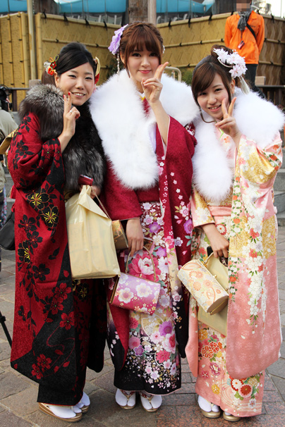 渋谷の成人式での新成人の写真5