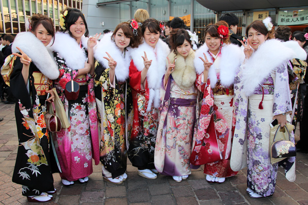 渋谷の成人式での新成人の写真7