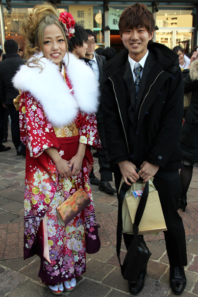 渋谷の成人式での新成人の写真8