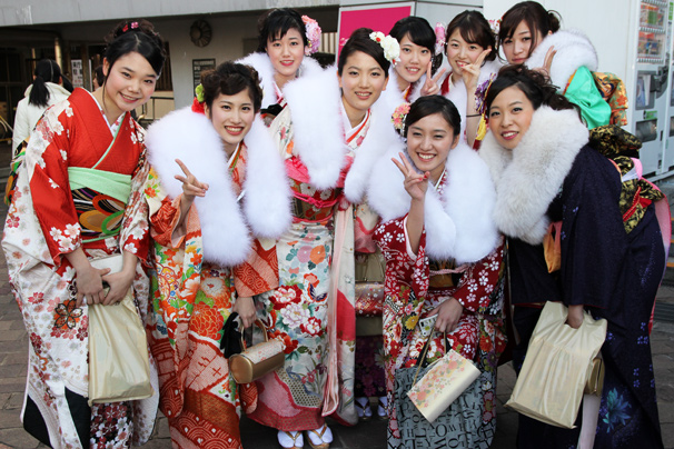 渋谷の成人式での新成人の写真9