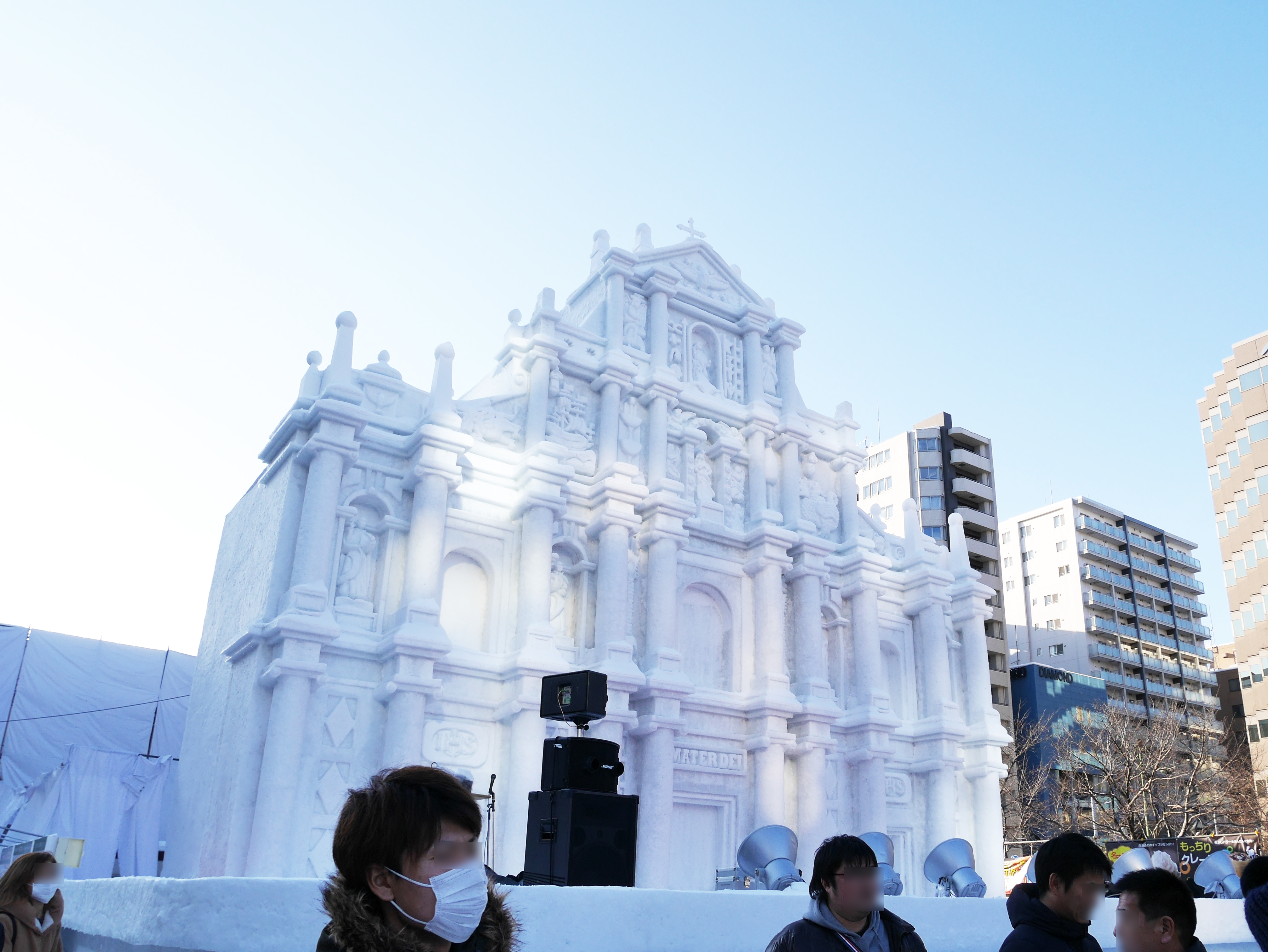 さっぽろ雪まつり_「聖ポール天主堂跡」大雪像