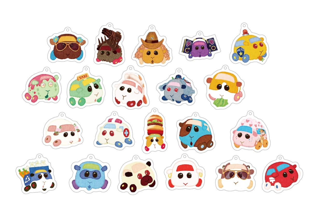 PUI PUI モルカーTOWN グッズ アクリルキーホルダー