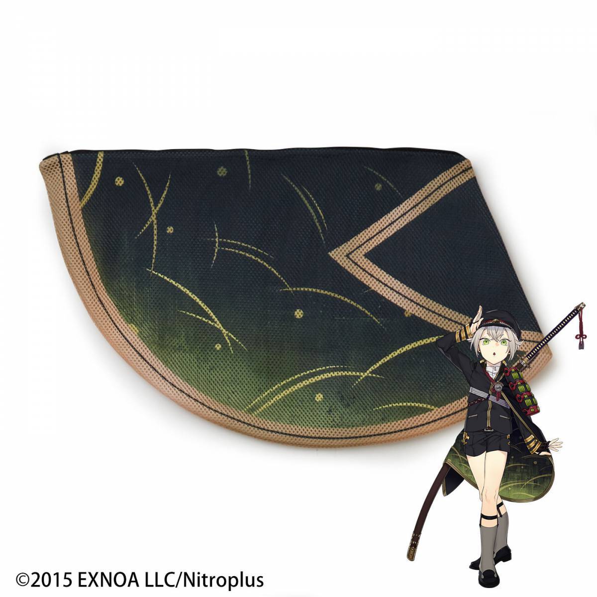 マント風お洗濯ポーチ　蛍丸