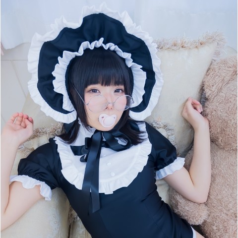 「シュガーロンパース」ブラック