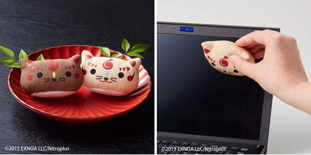 こんのすけ＆くろのすけの稲荷寿司風ほこり取りクリーナー