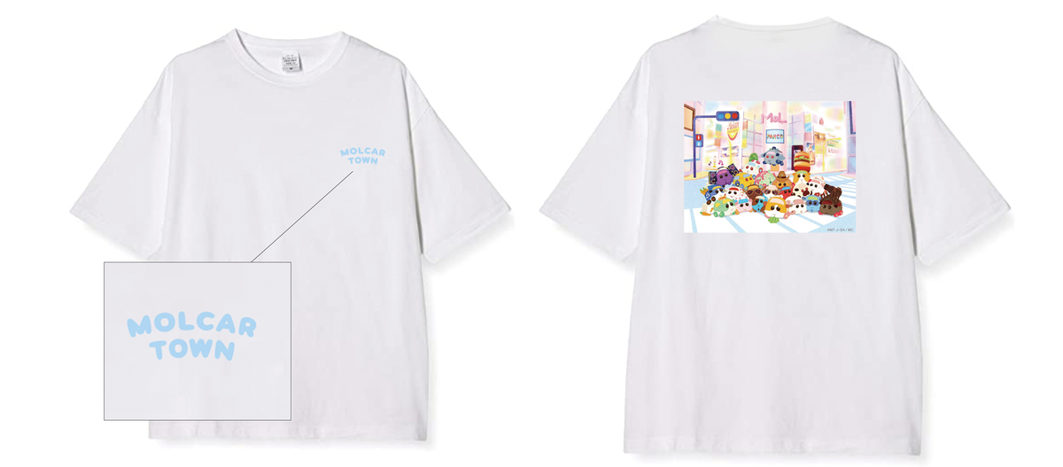 PUI PUI モルカーTOWN グッズ ビッグシルエットTシャツ