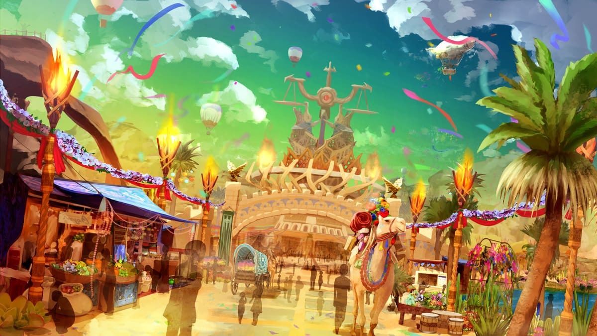 バーチャルマーケット6 一般出展ワールド コンセプトアート 太陽の市場「カラヨル」