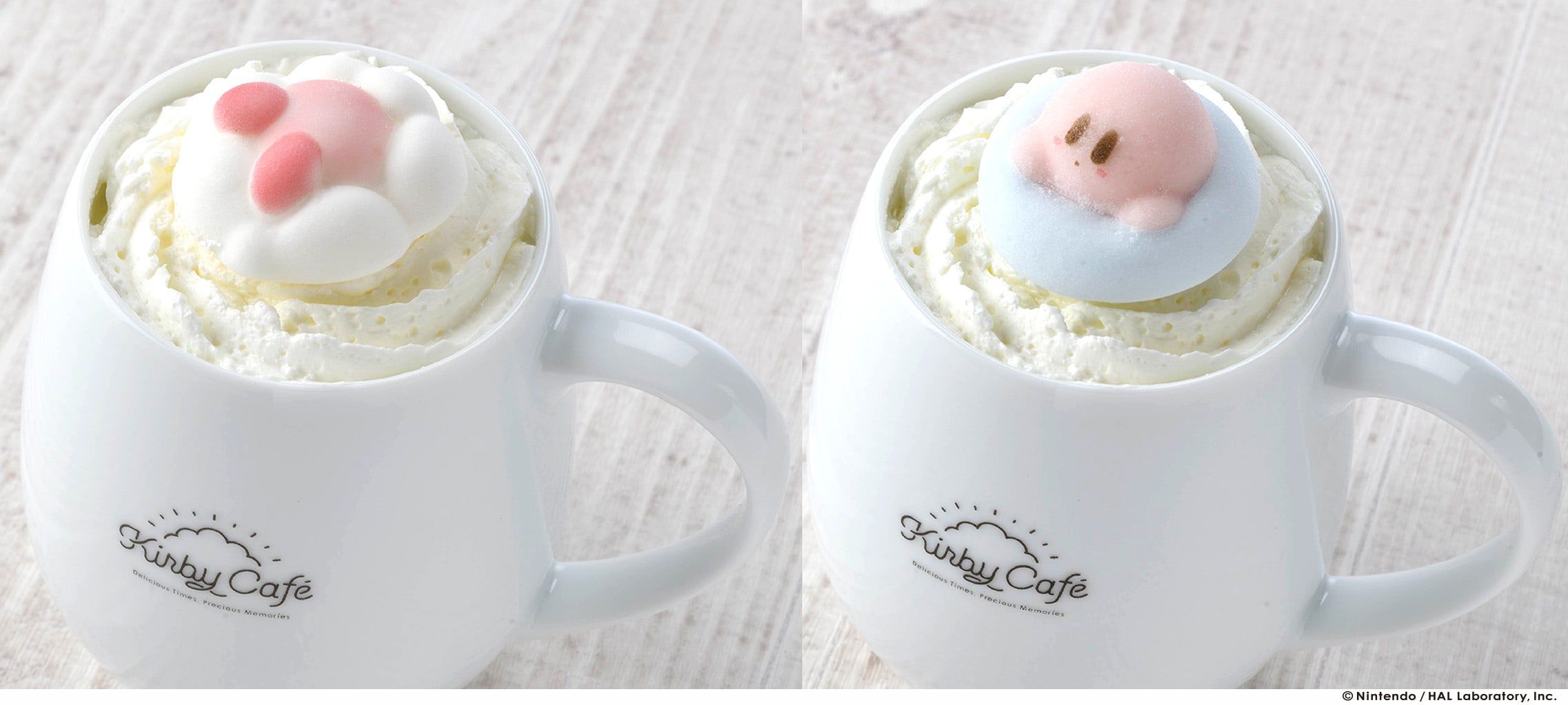 「カービィのうきうきマシュマロ・オ・レ（ICE・HOT）」1,180円（税別）※写真は2018年のもの