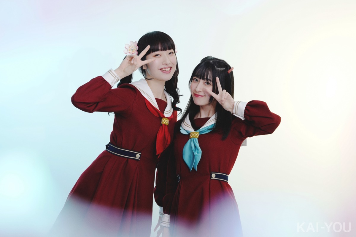 菅 叶和さん（大沢瑠璃乃役）と月音こなさん（藤島 慈役）