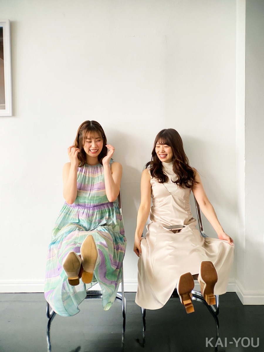 山岸逢花さんと美谷朱里さん